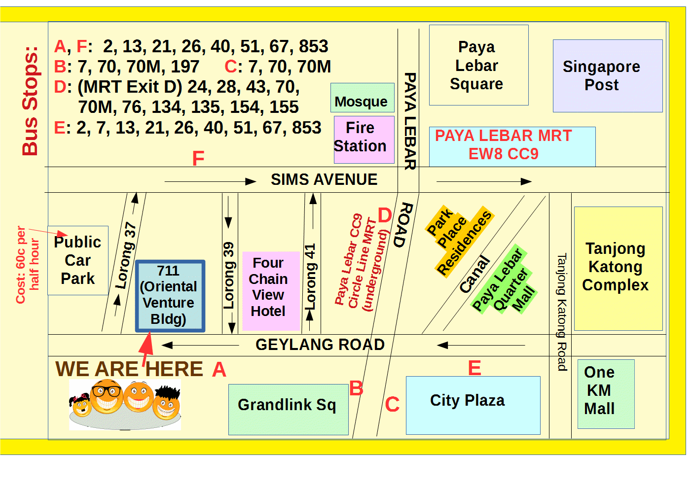 Only a short walk from Paya Lebar MRT Circle Line